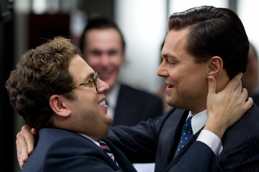 Jonah Hill y DiCaprio en The Wolf of Wall Street