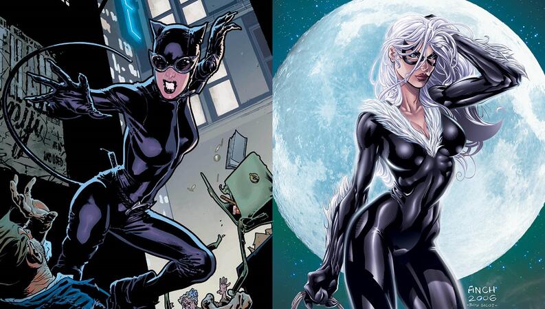 Catwoman y Black Cat - Marvel vs Dc