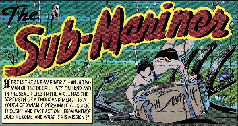 Namor el submarino en Marvel Comics N° 1