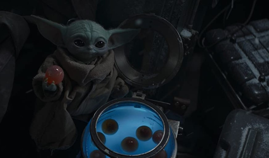 Baby Yoda hambriento